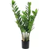 EUROPALMS Zamifolia dirbtinis ZZ augalas, 70 cm, juodas vazonas 82600153