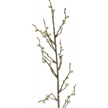 EUROPALMS blizgios auksinės uogų šakelės, 85 cm, 3 vnt. rinkinys (83500441)