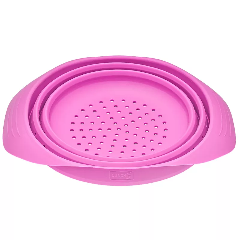 LURCH Sulankstomas koštuvas vynuogių spalvos 24 cm silikoninis su PP pagrindu 210286