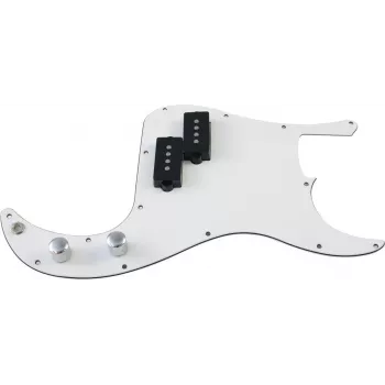 DIMAVERY Pickguard for PB Electric Bass Models, 3-Ply Black 26300210