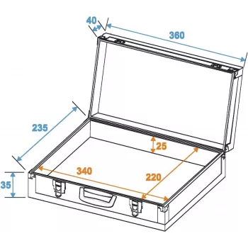 DIMAVERY Effector Case Small (26380050) efekto pedalų dėklas