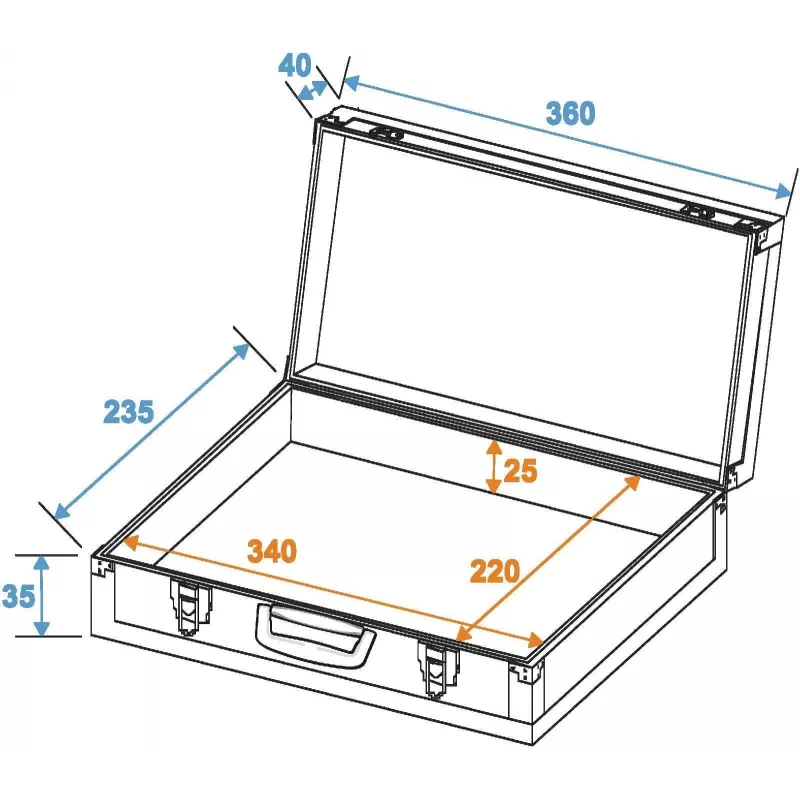 DIMAVERY Effector Case Small (26380050) efekto pedalų dėklas