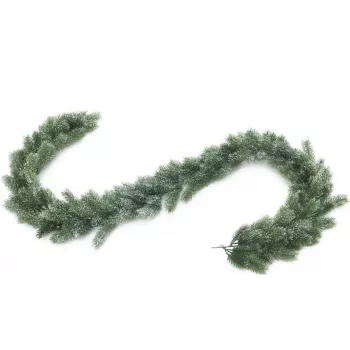 EUROPALMS Snowed Fir Garland, PE, 180 cm 83500403