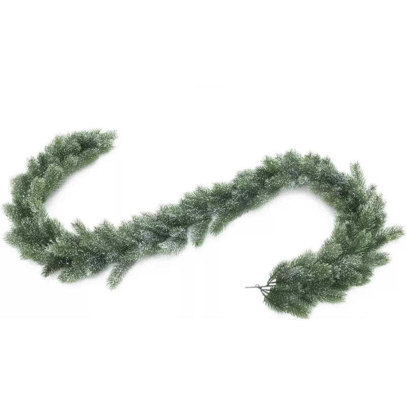 EUROPALMS Snowed Fir Garland, PE, 180 cm 83500403