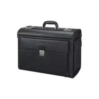 JÜSCHA Alassio Vicenza 45047 nešiojamojo kompiuterio krepšys 15,6 inch juodos spalvos dirbtinė oda