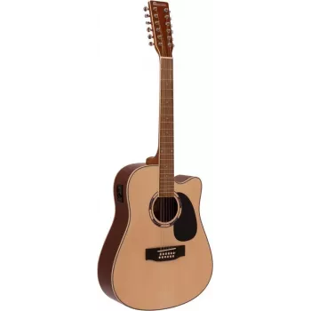DIMAVERY DR-612 12 stygų akustinė western gitara, Natural 26231281