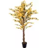 EUROPALMS dirbtinis forsitijos medis su 3 kamienais, geltonas, 150cm 82507102
