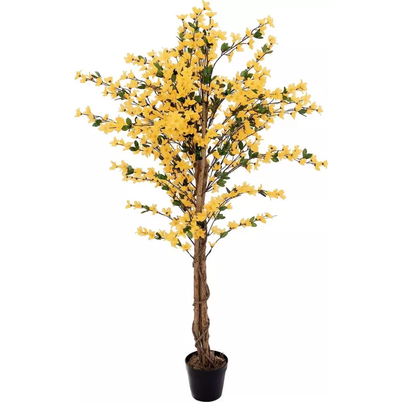 EUROPALMS dirbtinis forsitijos medis su 3 kamienais, geltonas, 150cm 82507102