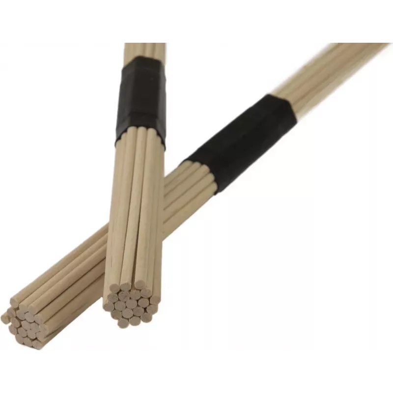 DIMAVERY DDS-Rods klevo būgnų lazdelės, 19 medinių strypelių, guminė rankena, 405 mm, pora 26070380