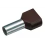 Cimco 187707 dviguba įvorė 1,5 mm², dalinai izoliuota, juoda, 100 vnt.