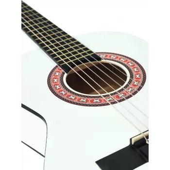 Dimavery AC-303 klasikinė gitara 1/2 balta - liepų korpusas, 535 mm menzūra