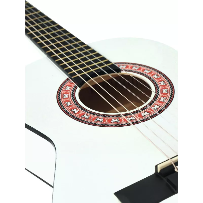 Dimavery AC-303 klasikinė gitara 1/2 balta - liepų korpusas, 535 mm menzūra