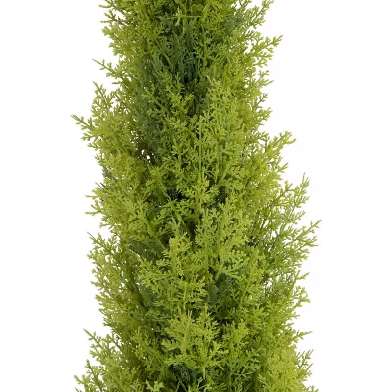 EUROPALMS Leyland Cypress dirbtinis augalas, 120 cm, žali lapai, juodas vazonas 82606964