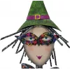 EUROPALMS Small Witch, metalinė, 102cm, violetinė (83314760)