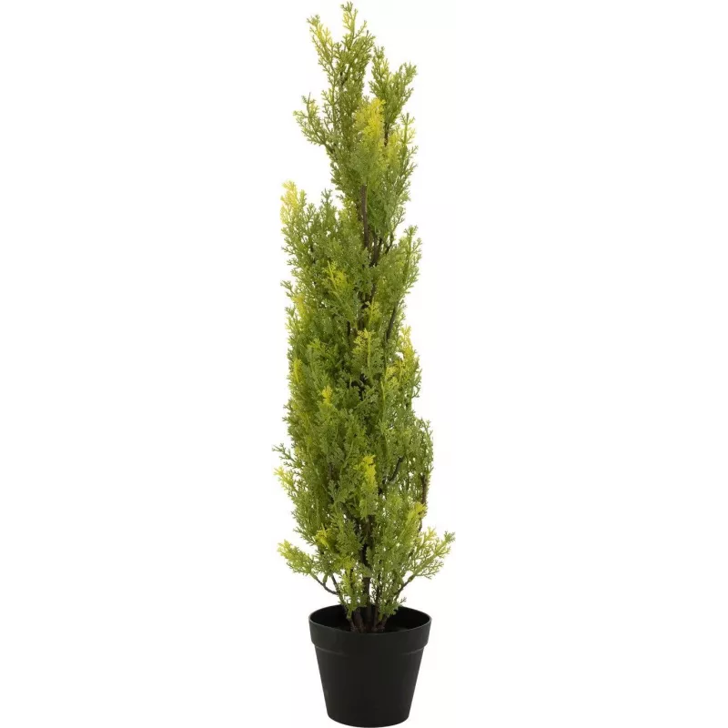EUROPALMS Leyland Cypress dirbtinis augalas, 90cm, juodas vazonas 82606962