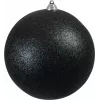 EUROPALMS dekoratyvinė sfera 20 cm, juoda, su blizgučiais 83501278