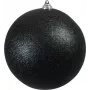 EUROPALMS dekoratyvinė sfera 20 cm, juoda, su blizgučiais 83501278