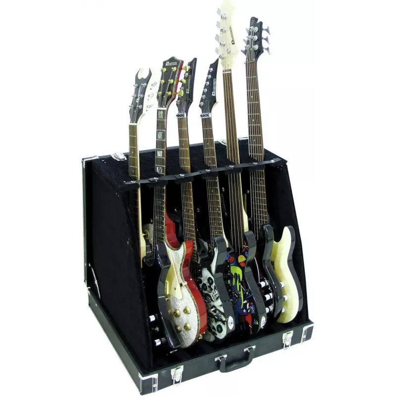 DIMAVERY 6-gitarų flight case stovas 26348130
