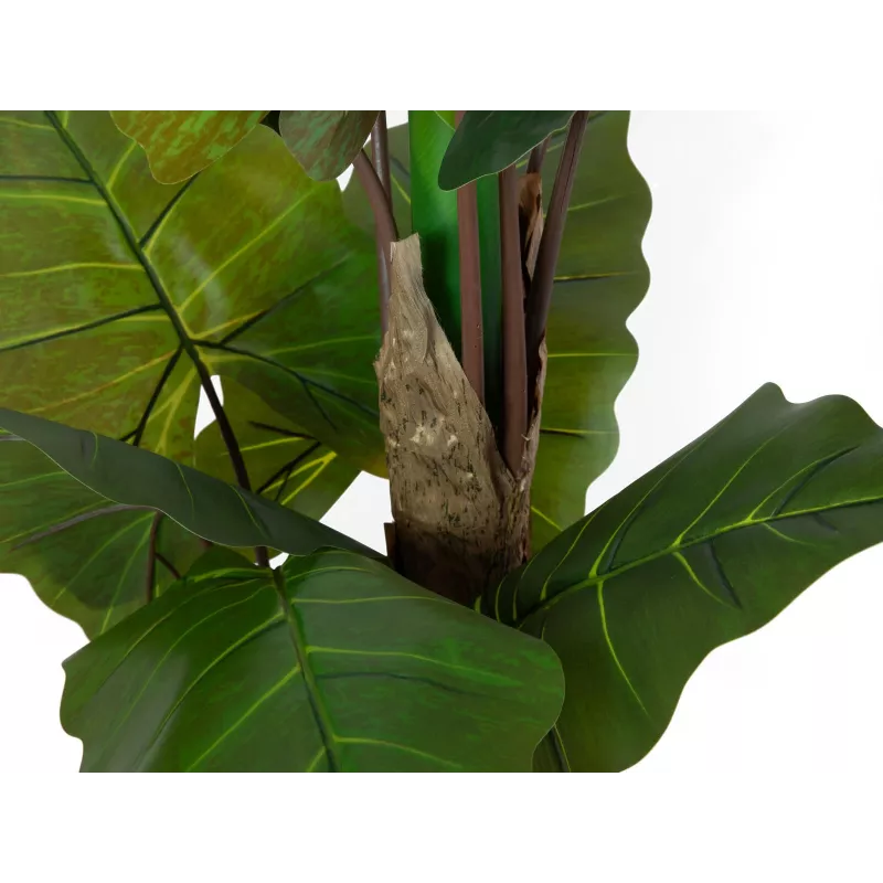 EUROPALMS Alocasia dirbtinis augalas, 140 cm, žalias, juodas vazonas 82508464