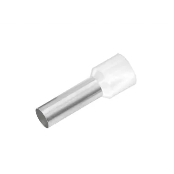Cimco 187002 dalinai izoliuota gnybtų įvorė, 0,5 mm², balta, 100 vnt.