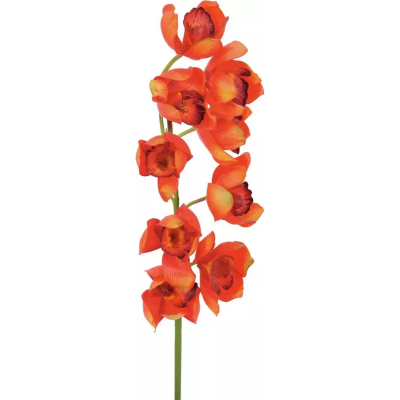 EUROPALMS Cymbidium šakelė, dirbtinė, raudona, 90cm (82530315)