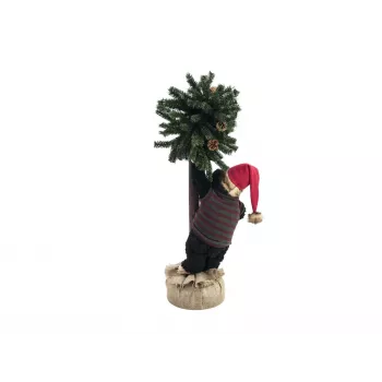 EUROPALMS Kalėdinis meškiukas su eglute, 105 cm 83314804