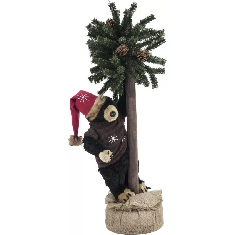 EUROPALMS Kalėdinis meškiukas su eglute, 105 cm 83314804