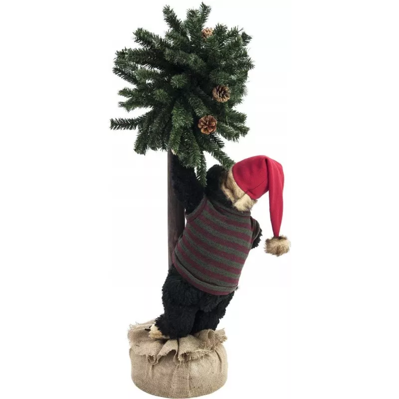 EUROPALMS Kalėdinis meškiukas su eglute, 105 cm 83314804