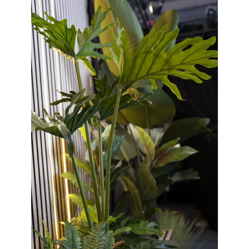 EUROPALMS Split-leaf Philodendron dirbtinis augalas, 120 cm 82600222