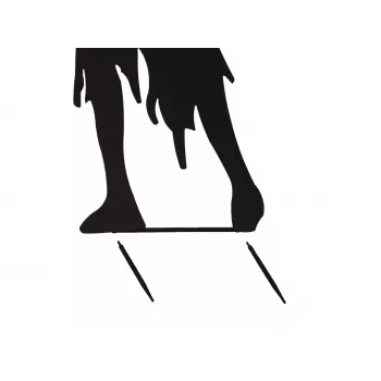 EUROPALMS Silhouette Metal Zombie Woman 135cm 83505106