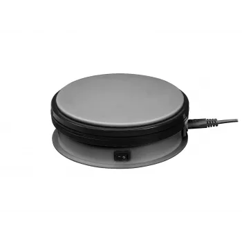 Europalms elektrinis pateikimo stalas Ø 15 cm sidabrinis - iki 5 kg apkrova, 2,4 RPM (50701190)
