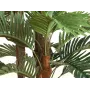 EUROPALMS Kentia Palm dirbtinis augalas, 150 cm, 3 natūralaus medžio kamienai, 21 tekstilės lapas, juodas plastikinis vazonas 82511366