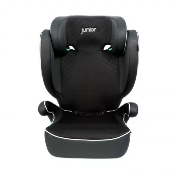 Petex Basic 1500 vaikiška sėdynės pagalvėlė juoda HDPE ECE R129 i-Size 100-150 cm, atsukta į priekį