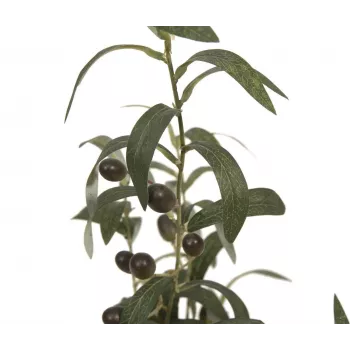EUROPALMS dirbtinis alyvmedis, 68 cm, žali lapai, juoda vaza 82506421