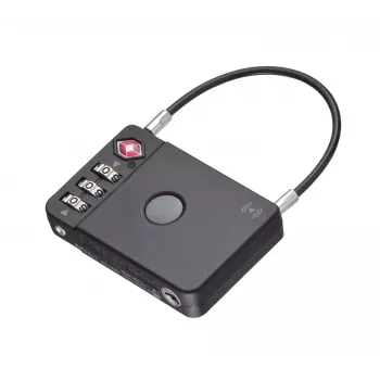 TROIKA TSA kombinacinis lagamino užraktas TRACK & FIND LOCK (LOK26/BK) - juodas