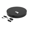 EUROPALMS Rotacinė ekspozicinė patefoninė platforma 60 cm, iki 150 kg, juoda (50701210)