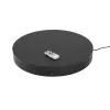 EUROPALMS Rotacinė ekspozicinė patefoninė platforma 60 cm, iki 150 kg, juoda (50701210)