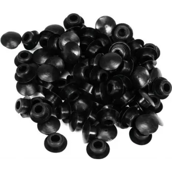 ACCESSORY silikoninis sandarinimo dangtelis 8,5 mm juodas, 100 vnt. 60112480