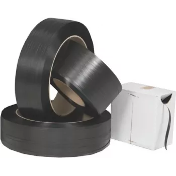 Banholzer & Wenz PP pakavimo juosta, mažų ritinių paketas, 12,7 mm, 4 ritiniai x 700 m, 62 mm šerdis (30311)
