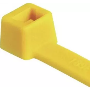 HellermannTyton T30R geltonas kabelių raištis 150 x 3,6 mm, PA66, 100 vnt. (116-01814)