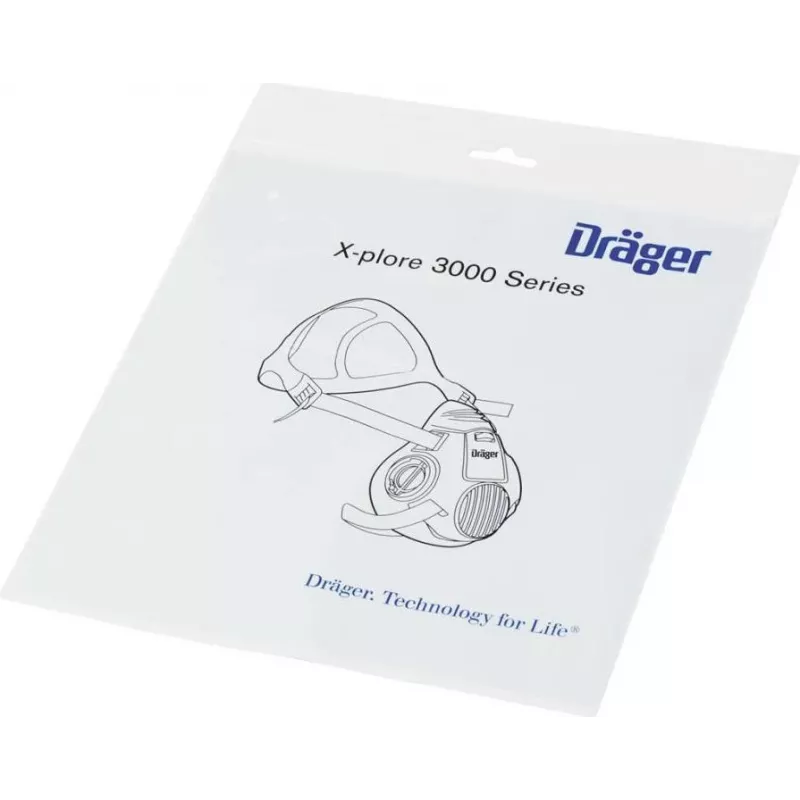 Dräger X-plore 3300 pusinė kaukė su 2 A1B1E1K1P3 kombinuotais filtrais R57794