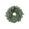 EUROPALMS Snow-Covered PE Fir Wreath, 45cm 83501720