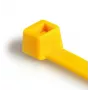 HellermannTyton T80L 390mm x 4,6mm geltoni plastikiniai raiščiai, 100 vnt. 116-05414