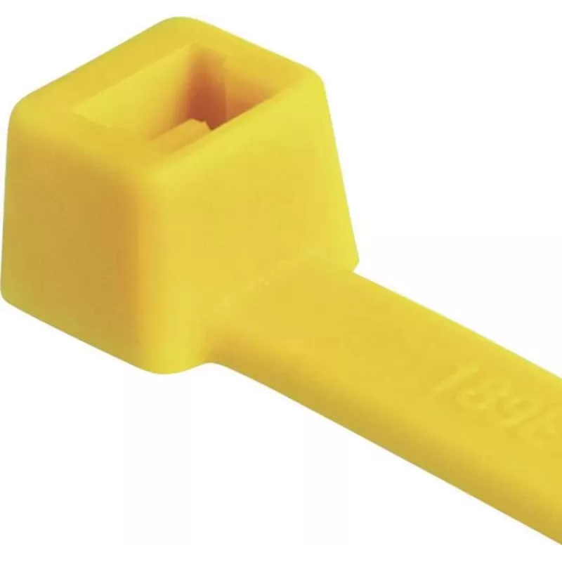 HellermannTyton T80R-N66-YE-C1 standartinis kabelių raištis, 210 x 4,6 mm, geltonas, 100 vnt. 116-08014