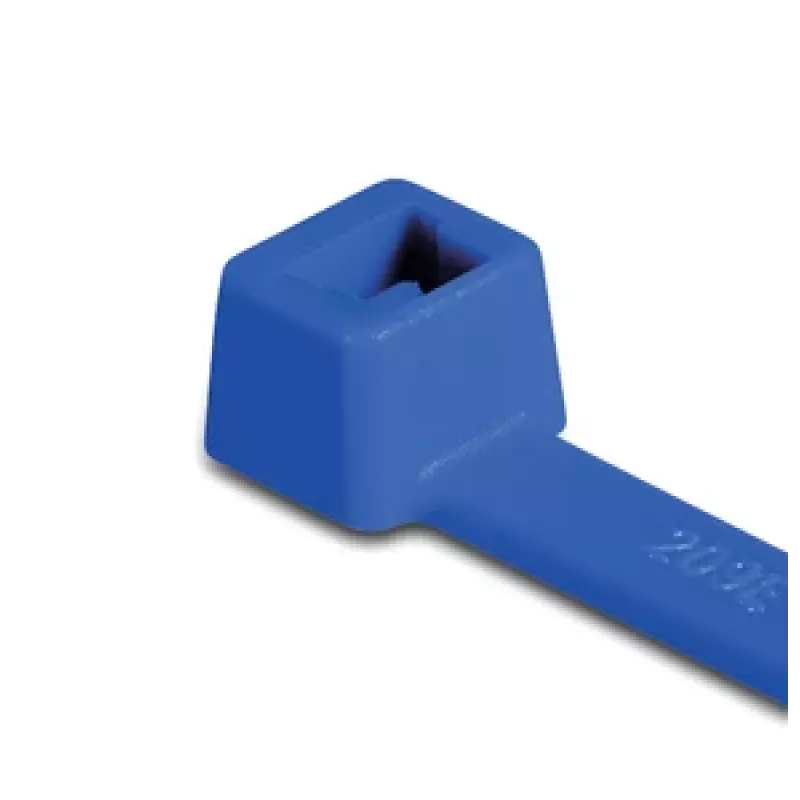 HellermannTyton T150R kabelių raištis, mėlynas, PA66, 380 mm x 8,8 mm, 100 vnt. paketas 116-15016