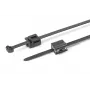 HellermannTyton T50ROSEC5B-PA66HS/PA66HIRHS-BK kabelio raištis su eglės fiksatoriumi, 200 x 4,6 mm, juodas, 500 vnt. 150-40581