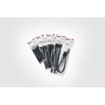 HellermannTyton SOFTFIX atsegami kabelių rišimo juosta 180mm x 7mm juoda, 16 vnt. (115-07190)