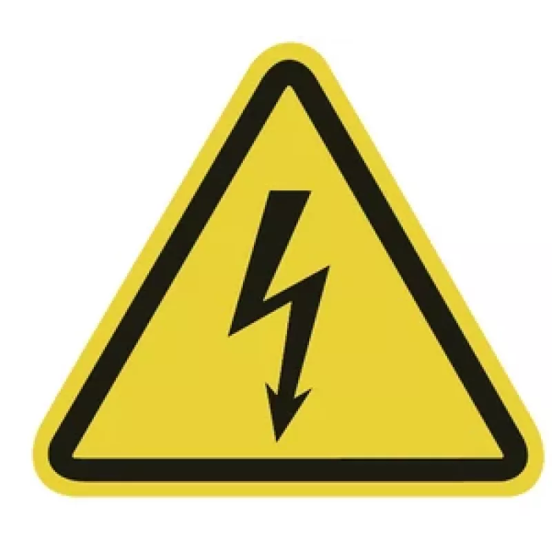 HellermannTyton įspėjamasis ženklas apie elektros įtampą WS1-A-150-YE (597-61200)