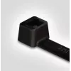 HellermannTyton T18L-HS-BK-C1 juodas kabelių raištis, poliamidas 6.6, 100 mm x 2,5 mm, 100 vnt.