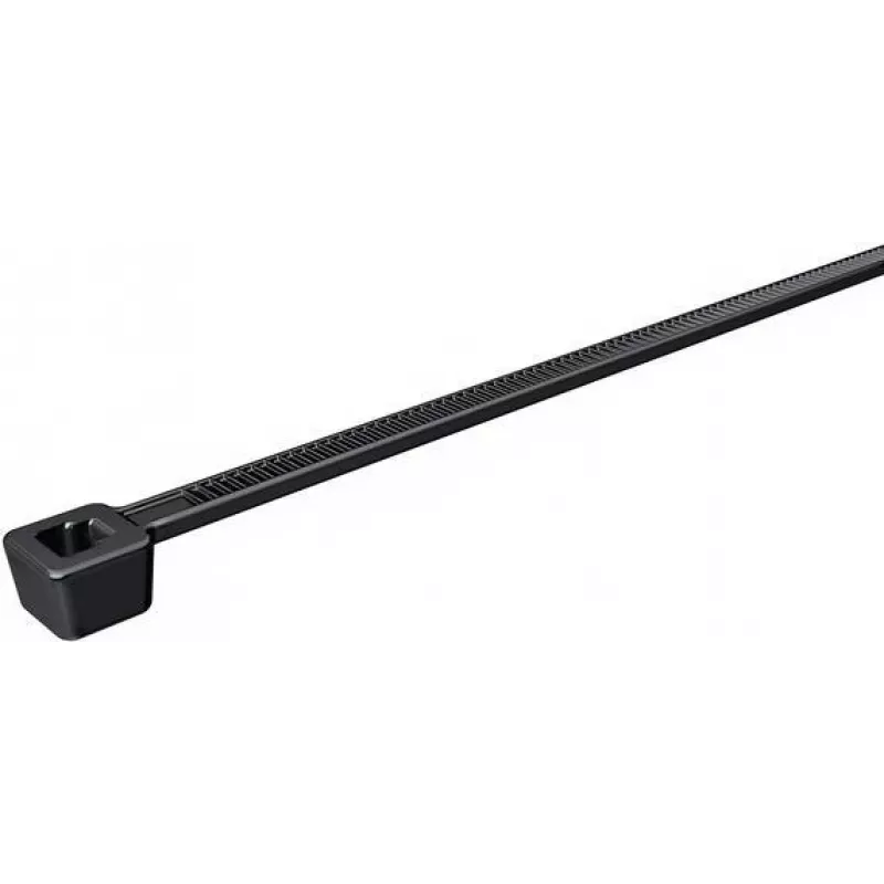 HellermannTyton T18L-HS-BK-C1 juodas kabelių raištis, poliamidas 6.6, 100 mm x 2,5 mm, 100 vnt.